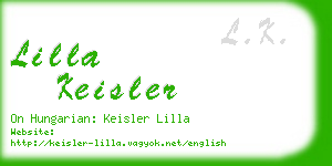 lilla keisler business card